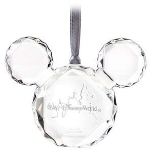Disney Ornament - Walt Disney World Faceted Flat Mickey Icon